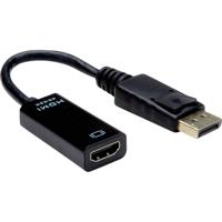 Value 12.99.3139 DisplayPort-kabel DisplayPort / HDMI Adapterkabel DisplayPort-stekker, HDMI-A-bus 0.15 m Zwart - thumbnail