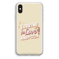 Pizza is the answer: iPhone X Transparant Hoesje - thumbnail