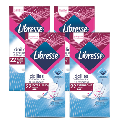 Libresse Dailies Extra Long Inlegkruisjes Multiverpakking