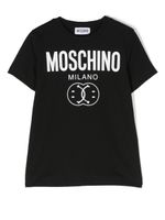 Moschino Kids t-shirt à logo imprimé - Noir