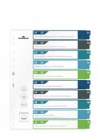 Durable 679527 Register DIN A4+ 1-10 Polypropyleen Meerdere kleuren 10 tabbladen 679527