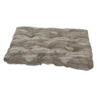 JACK AND VANILLA, Comfortabel kussen van traagschuim voor honden en katten, modern design, gemakkelijk te reinigen, antislip, warmte-isolatie, 104 x 69 cm, kleur: grijs