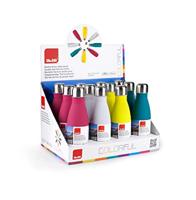 IBILI Thermosfles met dubbele wand, Colorful, 350 ml, 18/10 roestvrij staal, herbruikbaar, verschillende kleuren