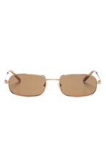 Gucci Eyewear lunettes de soleil à monture rectangulaire - Or