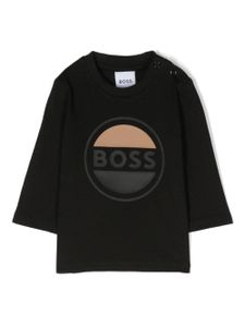 BOSS Kidswear t-shirt en coton à logo imprimé - Noir