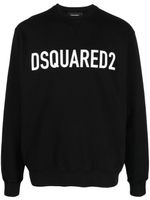 DSQUARED2 sweat en coton à logo imprimé - Noir