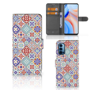 OPPO Reno 4 Pro 5G Bookcase Tiles Color