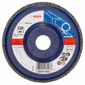 Bosch Accessories 2608607368 X551 Lamellenschijf Diameter 125 mm Boordiameter 22.33 mm Staal 1 stuk(s)