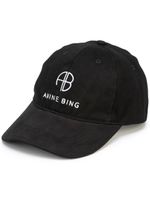 ANINE BING casquette Jeremy à logo brodé - Noir - thumbnail