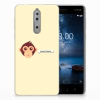 Nokia 8 Telefoonhoesje met Naam Monkey