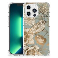 Case voor iPhone 13 Pro Max Vintage Bird Flowers