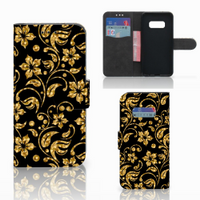 Samsung Galaxy S10e Hoesje Gouden Bloemen