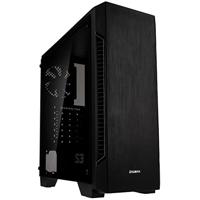 Midtower ATX-behuizing Zalman S3 TG met glasplaat (zwart)