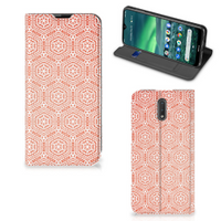 Nokia 2.3 Hoesje met Magneet Pattern Orange