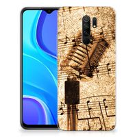 Xiaomi Redmi 9 Siliconen Hoesje met foto Bladmuziek - thumbnail