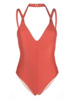 Rejina Pyo maillot de bain à col v - Orange