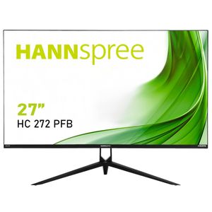 Hannspree HC272PFB LED-monitor Energielabel F (A - G) 68.6 cm (27 inch) 2560 x 1440 Pixel 16:9 4 ms HDMI, DisplayPort, Hoofdtelefoon (3.5 mm jackplug) AHVA LED