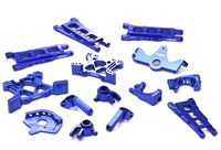 Integy Billet Machined T2 Conversion Kit, Blue - Traxxas Stampede 4x4/Slash 4x4