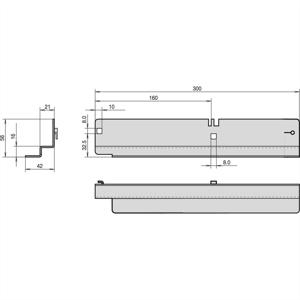 nVent SCHROFF 20119080 19 inch Rails voor patchkast Meerdere kleuren