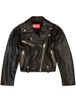 Diesel veste de moto L-Edme en cuir - Noir - thumbnail