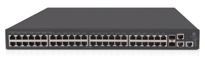HPE 1950-48G-2SFP+-2XGT-PoE+ - Switch - L3 - Beheerd - 48 x 10/100/1000 (PoE+) + 2 x Gigabit SFP / 10 Gigabit SFP+ + 2 x 10Gb Ethernet - rack-uitvoering - PoE+ (370 W) HPE 1950-48G-2SFP+-2XGT-PoE+ - Switch - L3 - Beheerd - 48 x 10/100/1000 (PoE+) + 2 x Gigabit SFP / 10 Gigabit SFP+ + 2 x 10Gb Ethernet - rack-uitvoering - PoE+ (370 W)