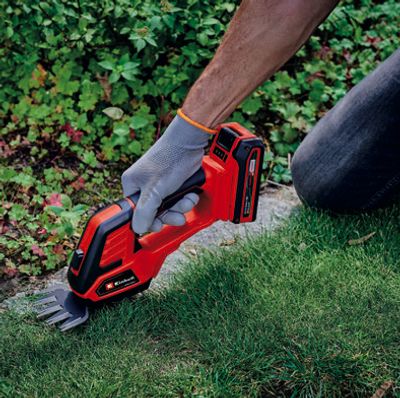 Einhell Einhell Power X-Change Akku-Gras- und Strauchschere GE-CG 18/100 Li-Solo Grasschaar Accu Softgriff