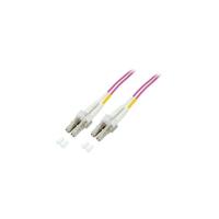 EFB Elektronik O0319.5 Duplex Jumper LC-LC 50/125, OM4, LSZH, erika violet, 2,0 mm, 5 m paars/violet