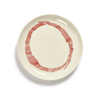 SERAX - Feast by Ottolenghi - Bord S 19 x19cm wit Swirl-Stripes r - thumbnail