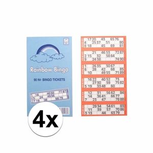 4x Bingokaarten 1-90   -