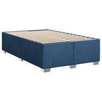 vidaXL Bedframe stof blauw 120x190 cm, bed, bed ombouw, twijfelaar bed, bedbodem, slaapkamermeubel, 2 persoonsbed, tweepersoonsbed, 2 persoons bed