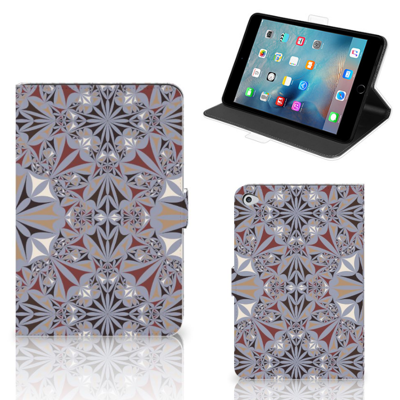 Apple iPad Mini 5 Leuk Tablet hoesje Flower Tiles Apple iPad Mini 5 Leuk Tablet hoesje Flower Tiles