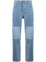 JW Anderson jean à effet patchwork - Bleu