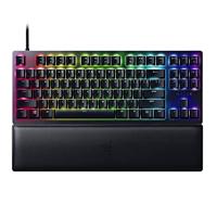 Razer Huntsman V2 Tenkeyless (Paarse schakelaar) - Optisch gaming toetsenbord zonder numeriek toetsenblok (Klikkende optische schakelaars, Doubleshot PBT toetskappen) QWERTY US-Layout | Zwart