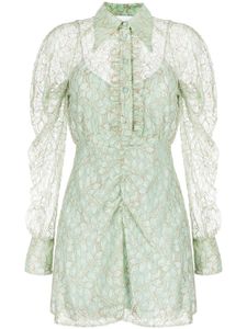 Alice McCall robe-chemise Moon Landing à détails en dentelle - Vert