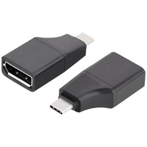 VALUE 12.99.3228 tussenstuk voor kabels USB Type C DisplayPort Zwart