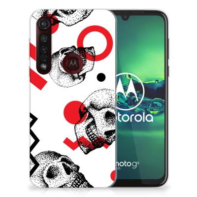 Silicone Back Case Motorola Moto G8 Plus Skull Red Silicone Back Case Motorola Moto G8 Plus Skull Red
