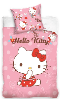 Hello Kitty peuterdekbedovertrek 100 x 135 Cm Katoen - thumbnail