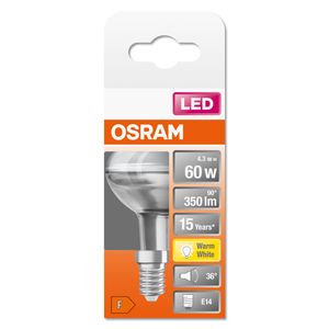 OSRAM 4058075126022 LED-lamp Energielabel F (A - G) E14 Reflector 4.3 W = 60 W Warmwit (Ø x l) 50 mm x 85 mm 1 stuk(s)