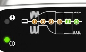 Acculader XS 0.8 EU geschikt voor 12V accu’s zwart