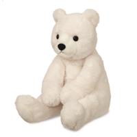 Pluche dieren knuffels witte teddybeer van 30 cm   -