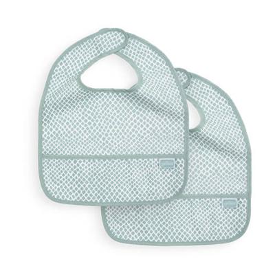 Jollein slab waterproof - set van 2- snake soft green Jollein slab waterproof - set van 2- snake soft green