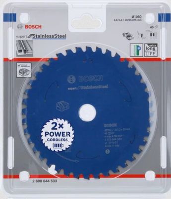 Bosch Accessories 2608644533 2608644533 Cirkelzaagblad 160 x 20 mm Aantal tanden: 40 1 stuk(s)
