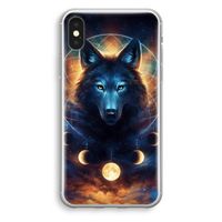 Wolf Dreamcatcher: iPhone XS Transparant Hoesje - thumbnail