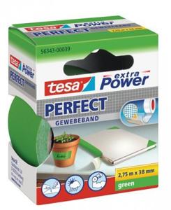 tesa PERFECT 56343-00039-03 Textieltape tesa extra Power Groen (l x b) 2.75 m x 38 mm 1 stuk(s)