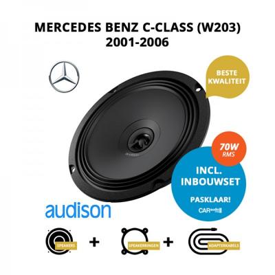 Premium speakers voor Mercedes Benz C-Class (W203) 2001-2006 - Voordeuren Premium speakers voor Mercedes Benz C-Class (W203) 2001-2006 - Voordeuren