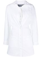 Jacquemus robe-chemise La Robe Baunhilha à design superposé - Blanc - thumbnail