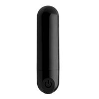 10X Vibrating Metallic Bullet - Black