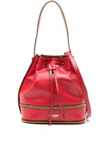 Moschino sac seau à détail de zip - Rouge - thumbnail