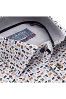 Ledȗb Modern Fit Overhemd wit, Motief