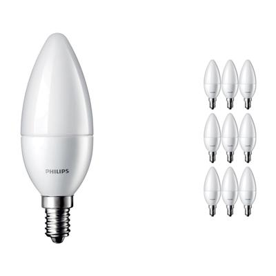 Voordeelpak 10x Philips CorePro LEDcandle E14 B35 5.5W 827 Matt | Vervangt 40W